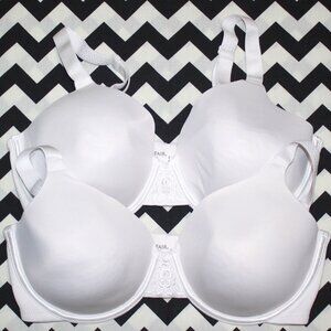 Vanity Fair Beauty Back Full Figure Minimizer Underwire Bras (2 Bras)---Size 36D